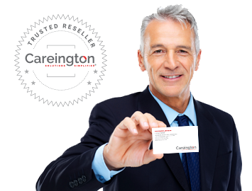 Agent handing you a membership card.